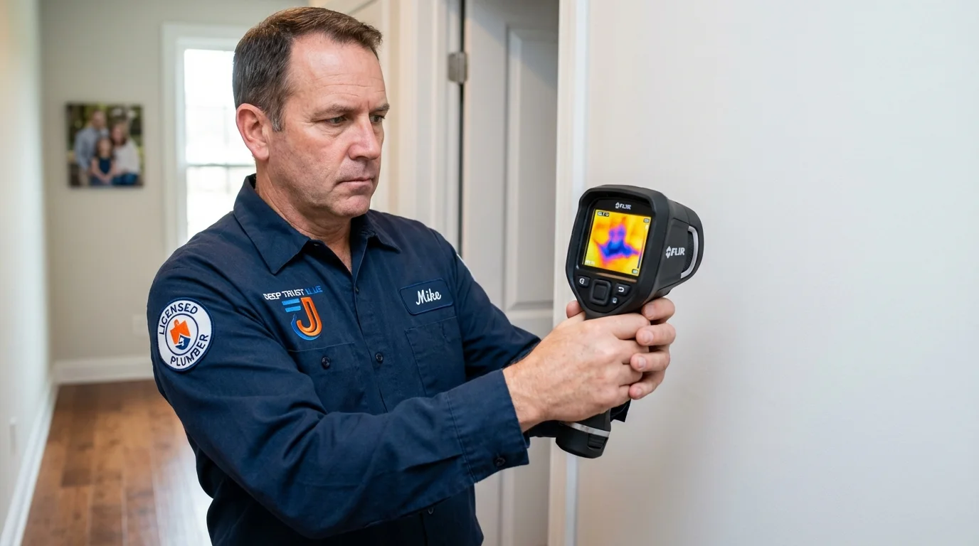 Thermal imaging leak detection by Johns Plumbing LLC in Ronkonkoma